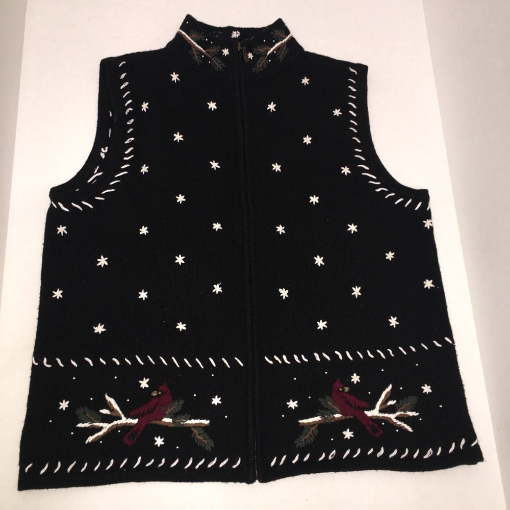 Christopher & Banks Cardinal Vest Bead